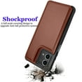 thumbnail image 6 of Njjex For Motorola G Stylus 2023 5G Wallet Case, Moto G Stylus 2023 5G PU Leather Case,Luxury Slim Folio Flip Kickstand Shockproof Cards Holder Wallet Case Cover -Brown, 6 of 7