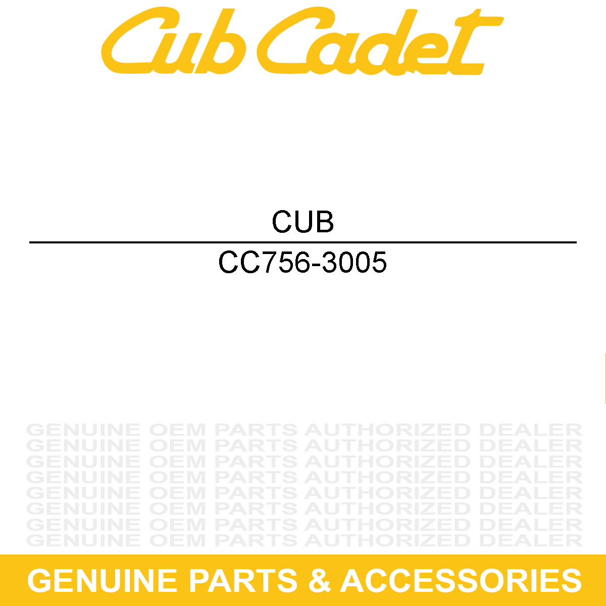 Genuine MTD 756-3005 Flat Idler Pulley Fits Cub Cadet OEM
