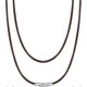 thumbnail image 1 of Waterproof Braided Leather Necklace Cord For Men Women With Stainless Steel/black Clasp, 2/3mm Width, 16"-30" Length, Black/brown Flexible Woven Wax R, 1 of 5