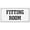White, variant on BTFSigns 6 x 12 inch Fitting Room Rust-Free Aluminum Signs for Home Office and Business, Metal Signs for Door White Rounded Corners, Durable, Long Lasting