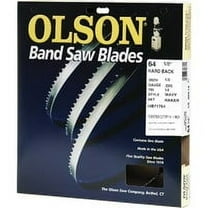 Olson 006-4089 Hard Back 64-1/2" x 1/2" 14 TPI Wavy Raker Band Saw Blade