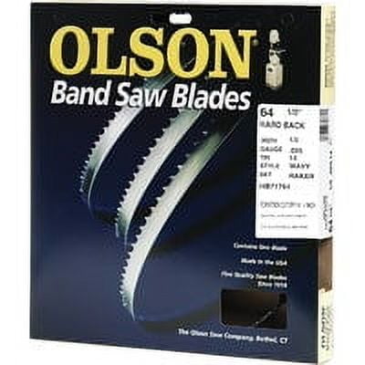 Olson 006-4089 Hard Back 64-1/2" x 1/2" 14 TPI Wavy Raker Band Saw Blade