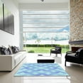 thumbnail image 7 of Ahgly Company Machine Washable Indoor Square Transitional Blue Lagoon Blue Area Rugs, 7' Square, 7 of 7