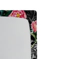 thumbnail image 3 of Ambesonne Floral Design Fitted Sheet, Watercolor Peony Art, King Size, Dark Coral Forest Green, 3 of 5