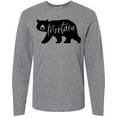 thumbnail image 3 of Inktastic Montana Black Bear Silhouette Long Sleeve T-Shirt, 3 of 5