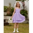 thumbnail image 2 of Arshiner Girls Summer Spaghetti Strap Dresses Flowy Tiered Ruched Smocked Back Casual Beach Midi Sundress, 2 of 6
