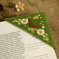 thumbnail image 5 of Personalized Hand Embroidered Corner Bookmark,Felt Triangle Page Stitched Handmade Bookmark,Unique Cute Flower Letter Embroidery Bookmarks Accessories for Book Lovers, 5 of 9