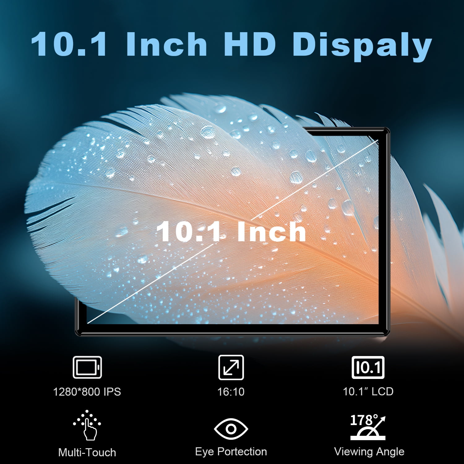 Android 13 Tablet, Android Tablet with SIM Card Slot Unlocked , 4G LTE GSM Cellular Phone Tablet with Octa-Core 6GB RAM 128GB ROM GPS WiFi Case Dual Camera Speaker, 10 Inch