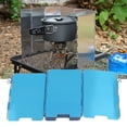 thumbnail image 4 of Parabrisas plegable para estufa de camping evita quemaduras parabrisas de aluminio para estufa al aire libre 9 placas con bolsa de transporte para acampar ANGGREK Otros, 4 of 8