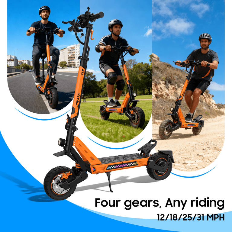 ZVOFB Electric Scooter Adults,31Mph Max Speed & 31 Miles Max Range
