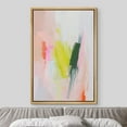 thumbnail image 3 of IDEA4WALL Framed Canvas Print Pastel Green, Yellow & Pink Color Field Abstract Wall Art Modern Artwork Decor Bohemian Minimalism Relax/Zen for Living Room, Bedroom - Natural 16"x24", 3 of 5