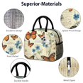 thumbnail image 4 of Obrewu Pioneer Flower and Butterfly Lunch Bag for Adult, Insulated, Leakproof, Oxford Cloth, 4 of 7