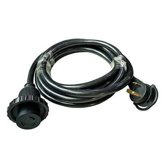 Parkworld 886306 RV Shore Power 30A Extension Cord Adapter TT-30P to L5-30R 15FT