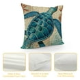 thumbnail image 4 of COMIO  Mediterranean Style Throw Pillow Case Sea Theme Decorative Square Coastal Cushion Cover for Pillow Inserts, 4 of 5
