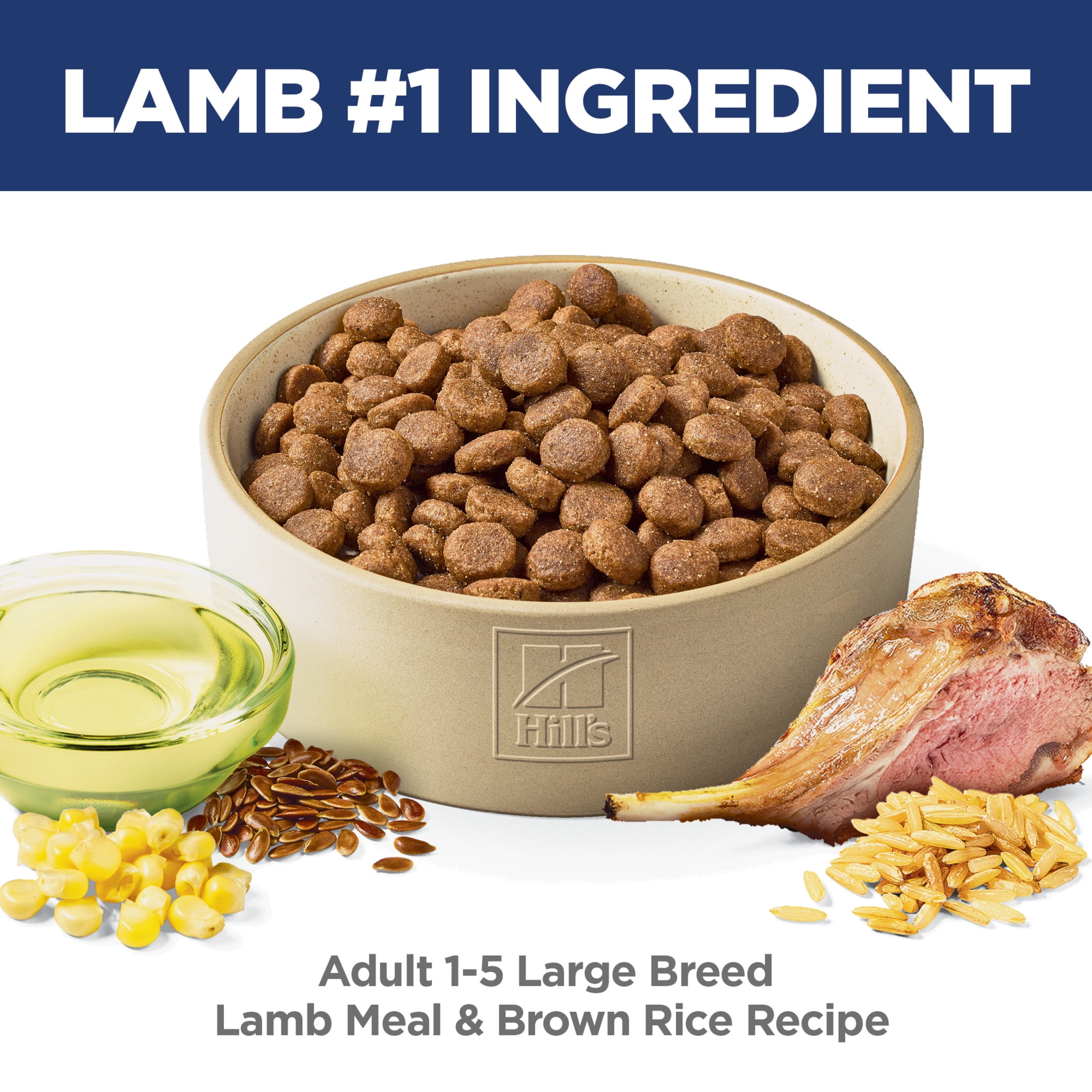 Hill's Science Diet Large Breed Lamb & Brown Rice Dry Dog Food, 33lb Bag