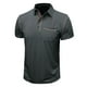 thumbnail image 1 of pstuiky camisetas de hombre, Camiseta de manga corta para hombre, estilo informal, lisa, con cuello vuelto, botones y blusa camisetas de hombre xl, 1 of 5