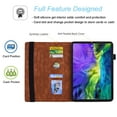 thumbnail image 6 of Tarise for Apple iPad 10th Generation Case with Pencil Holder, 2022 iPad 10.9 Inch Case, Embossed PU Leather Shockproof Folio Stand Shell Slim Cover Case for iPad A2757 A2777, Brown, 6 of 8