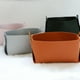 thumbnail image 4 of Billuyoard Cesta de almacenamiento, organizador plegable de cuero con asa, soporte decorativo, caja contenedora, decoración organizadora Almacenamiento y organización del hogar Gris S, 4 of 6