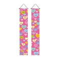 thumbnail image 2 of Uuiauoio Valentine's Day Door Banner Decoration Valentine Hanging Front Porch Love Heart Banner Romantic for the Home Wall School Office Indoor Outdoor Party Supplies Decor, 2 of 6