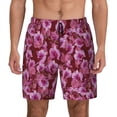 thumbnail image 2 of Goofa Orchids Flowers Printed Men's Swim Trunks Board Shorts Quick Dry Mens Swimming Trunks with Compression Liner,Breathable Fit Hawaii Beach Shorts-XX-Large, 2 of 9