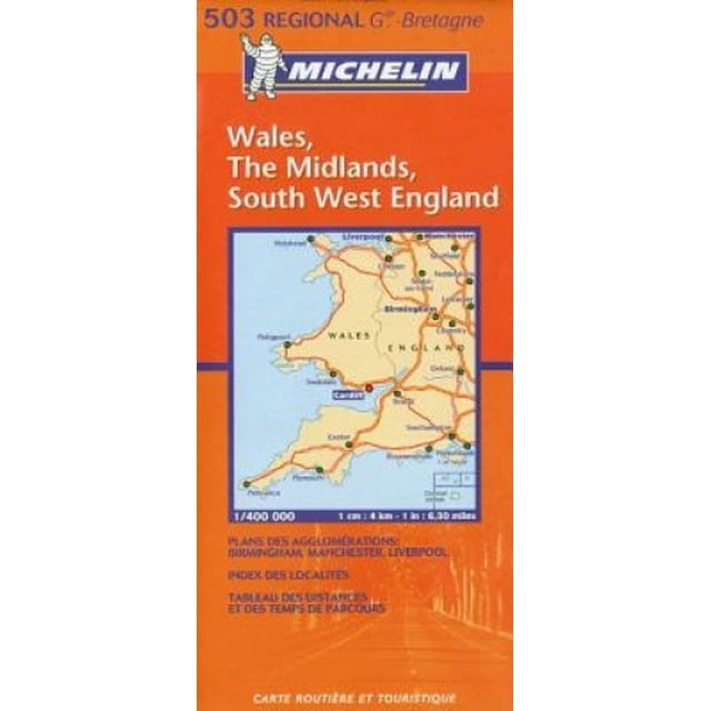 Michelin Map Great Britain: Wales, the Midlands, South West England 503 (Maps/Regional (Michelin))