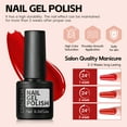 thumbnail image 2 of COSCELIA 60PC Gel Nail Polish Set Red Nude Pink Glitter Colors Multiple Top Base Coat Nail Art Salon at Home Gift for Women, 2 of 10