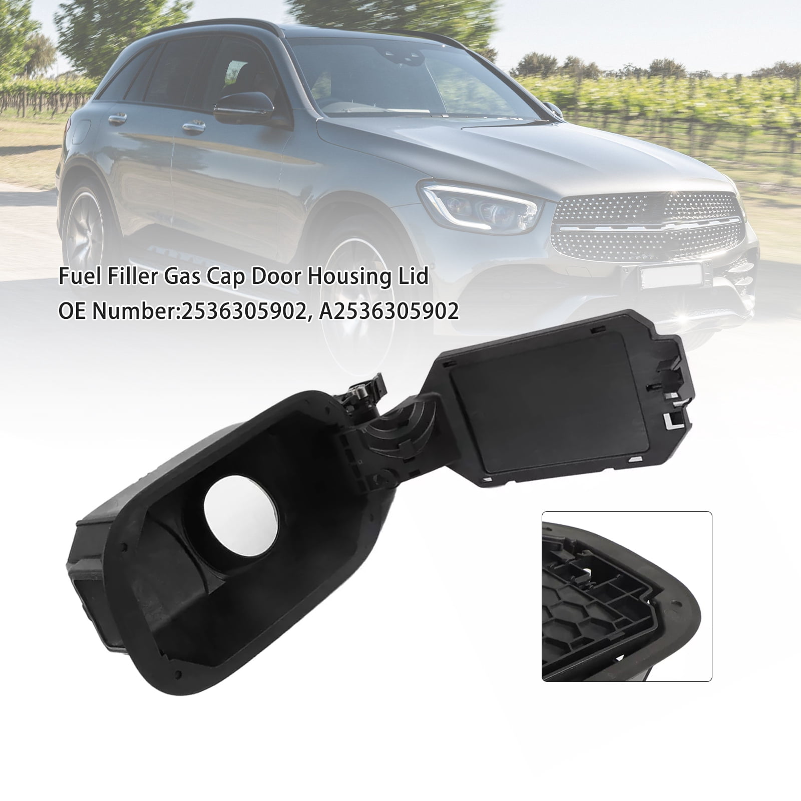 Fuel Filler Gas Cap Door Housing Lid 2536305902 for Mercedes-Benz GLC300 GLC43