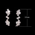 thumbnail image 4 of Pendientes de strass Collar de strass para mujer y niña Pendientes de borla con strass Collar para mujer y niña Pendientes de botón para mujer, 4 of 8