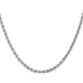 thumbnail image 3 of 14K White Gold Jbsp's 3mm Diamond- Cut Rope Chain (22 X 3) Made In Peru 7062-22, 3 of 5