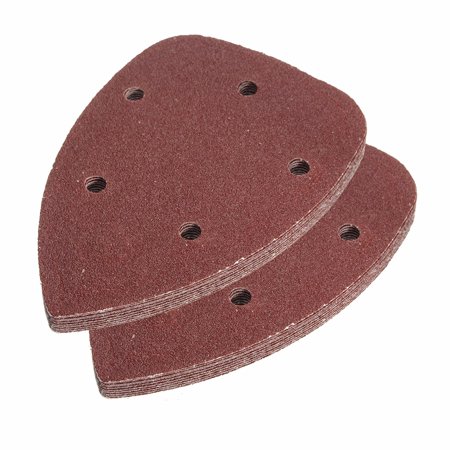 Sheets Hook - 10Pcs 80 Grit 5 Hole Mouse Sanding Disc grinderdisc Detail Sandpaper Hook And Loop Abrasive Sanding Sheets
