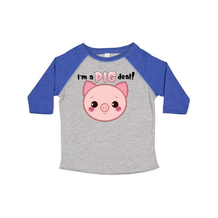 

Inktastic I m a Pig Deal Cute Pink Baby Pig Gift Toddler Boy or Toddler Girl T-Shirt