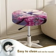 thumbnail image 4 of ZUXONGSY Hummingbird Flower Round Stool Covers 2 PCS Size M Home Stool Covers 13"-15" Round Stool Bench Cushion Slipcover with Elastic Bottom Decorative Cover for Bar Home Hotel, 4 of 6