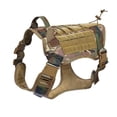 thumbnail image 4 of Arnés táctico para perros grande, chaleco para perros con peso para servicio militar, chaleco para perros de trabajo con paneles de bucle, (camuflaje, XL), 4 of 5