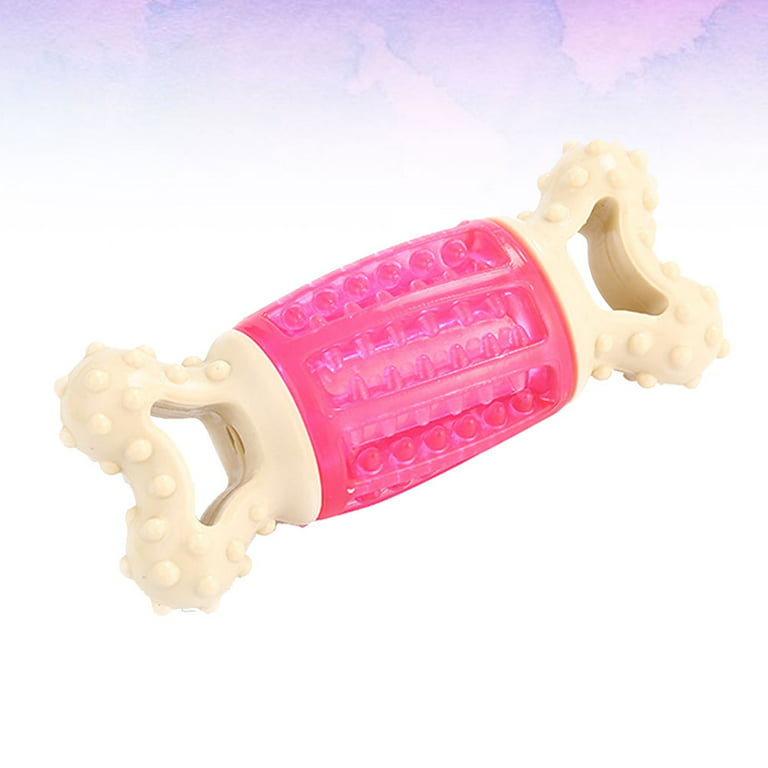 Froiny 2 Pcs Pet Dog Toy Chew Squeaky Rubber Pink Popsicle Shaped Toys for  Cat Puppy Baby Dogs Ice Cream Bite Molar Toy Funny Interactive