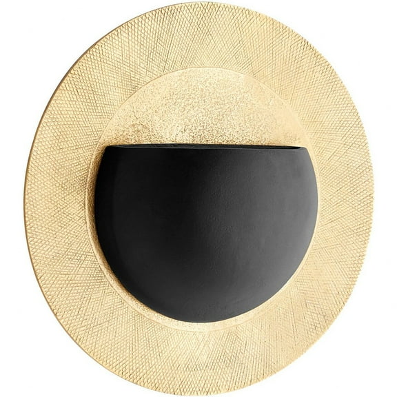 11154-Cyan lighting-Gilded Implosion - Wall Decor-4 Inches Tall and 13.75 Inches Wide