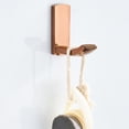 thumbnail image 5 of Heavy Duty Wall Mounted Hooks Brass Wall Mount hanger Hook Rack for Hanging Keys, Robe, Coat, Towel, Bags, Hats, bathroom and kitchen Organizer Rose, 5 of 8