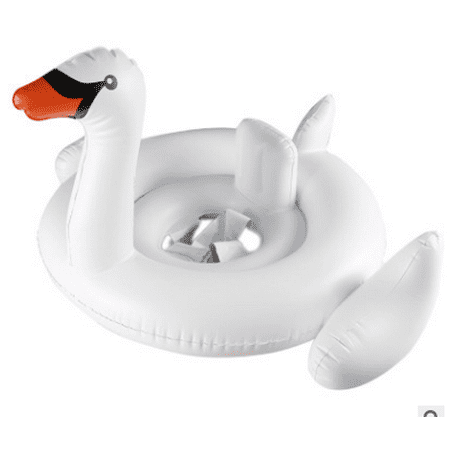 Baby Swimming White Swan Float Inflatable Ring Adjustable Safety Aids Children Sitting Ring,Inflatable Swimming Ring,Children Inflatable (Best Swimming Aids For Toddlers)