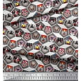 thumbnail image 2 of Soimoi Polyester Crepe Fabric Geometric & Dogs Patchwork Print Fabric by The Yard 52 Inch Wide, 2 of 3