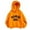 Orange, variant on CUSTG Girl Sweatshirts Letter Print Hoodie Front Varsity Text Graphic Warm Long Sleeve Pullover Sweatshirt vacation Outerwear