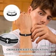 thumbnail image 2 of 2pcs Adjustable Religious Crosses Bracelet for Men Women Gift Couple Wristband, 2 of 8