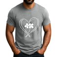 thumbnail image 2 of Men's St. Patrick's Day Shamrock Graphic T Shirt Short Sleeve Casual Clover Tee, 2 of 4