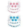 thumbnail image 3 of Feliz cumpleaños colgando guirnalda pompom flores bolas remolino kits de decoración azul Sunnimix Decoración de la fiesta de cumpleaños, 3 of 6