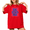 red-2, variant on UNISHE Women's Colorful Groovy Daisy I Sought The Lord Faith Graphic Cropped Short Sleeve T‑shirt Relaxed Fit