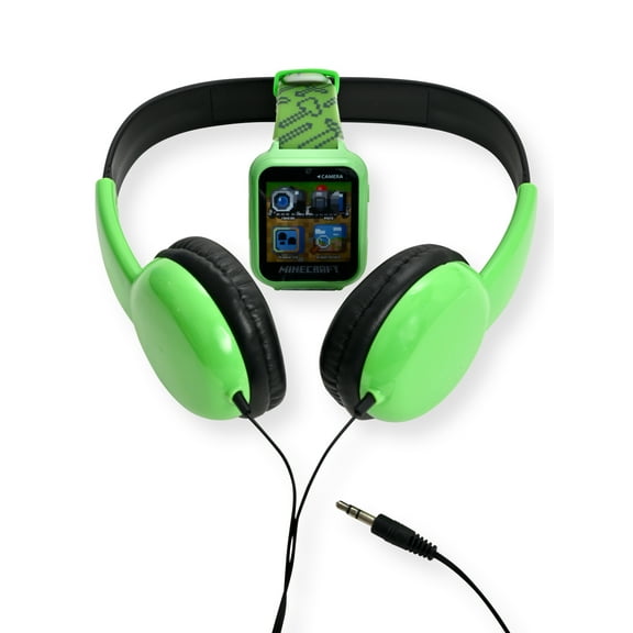 Minecraft Unisex ChildHeadphone and Smartwatch Set in One Size Color Green - MIN40054WM