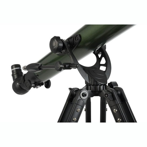 Celestron ExploraScope 60AZ 60x 700mm Télescope à Points Rouge avec Trépied, Vert