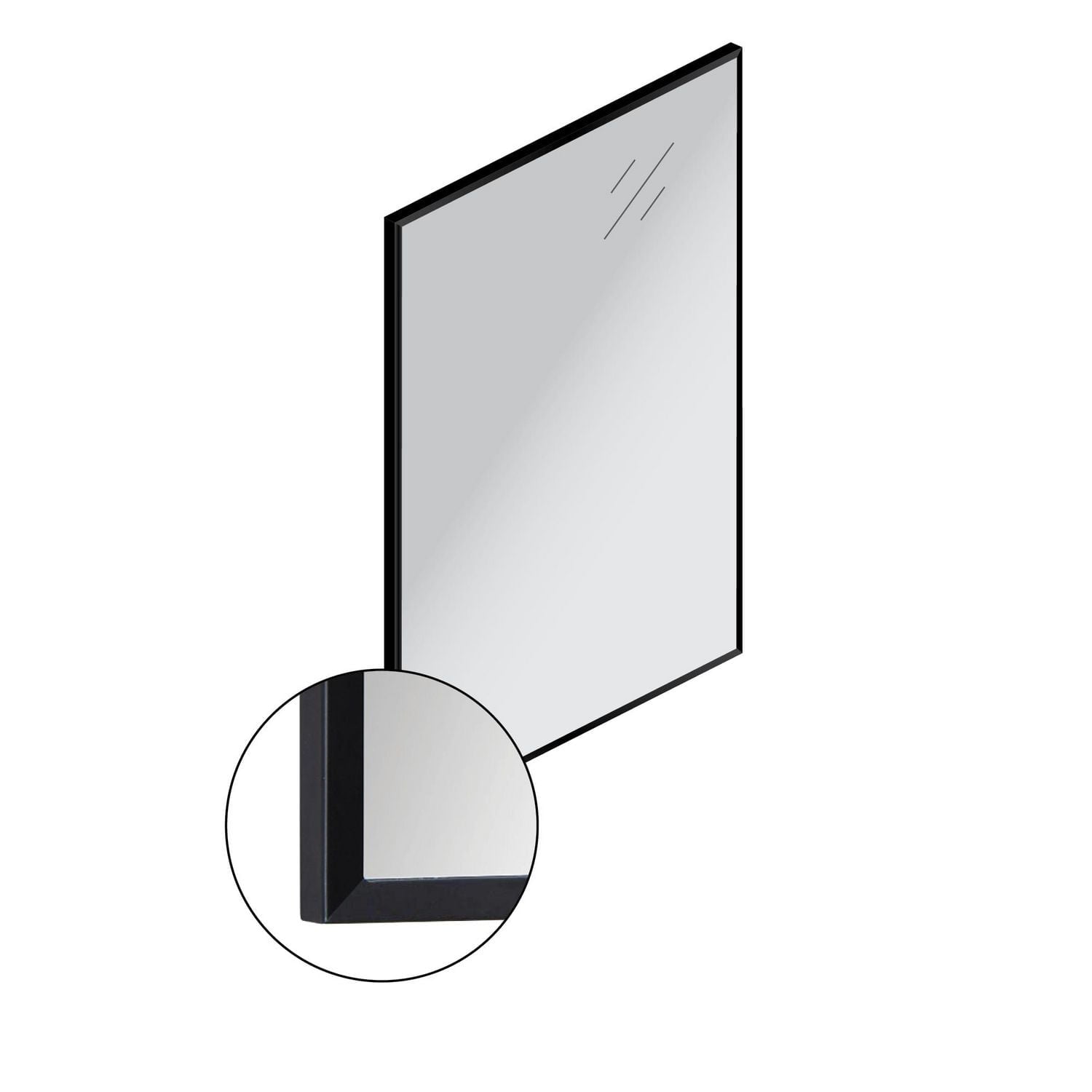 The akuaplus® bathroom aluminum rectangular Mirror - 20 in. x 28 in.