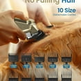 thumbnail image 4 of Dog Clippers for Grooming for Thick Heavy Coats/Low Noise Rechargeable Cordless Pet Shaver with Stainless Steel Blade/Waterproof Dog Shaver for Dogs Pets and Animals, 4 of 6