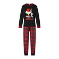thumbnail image 3 of Pijamas Navideñas Conjunto de pijama de 2 piezas Traje diario con cintura elástica y estampado informal familiar Ygjytge Negro*mujer T M para Unisex, 3 of 7