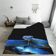 thumbnail image 6 of Throw Blanket for Couch Sofa and Bed, Blue Viper Snake 2 Super Soft Plush Throw Blanket, Fuzzy Cuteness Comfy Warm Washable Flannel Blanket & Throws for All Season 60"x50", 6 of 7