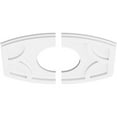 thumbnail image 4 of 16"W x 10 5/8"H x 7"ID x 8 1/2"C x 1"P Kailey Architectural Grade PVC Contemporary Ceiling Medallion, Two Piece, 4 of 7